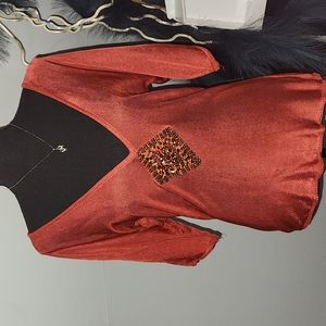 Burnt Orange Knit Top